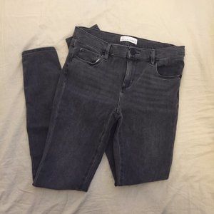 Women Loft washed black jeggings